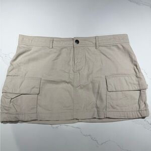 Cotton On Cargo Mini Skirt in Beige